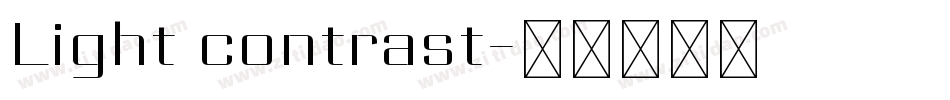 Light contrast字体转换